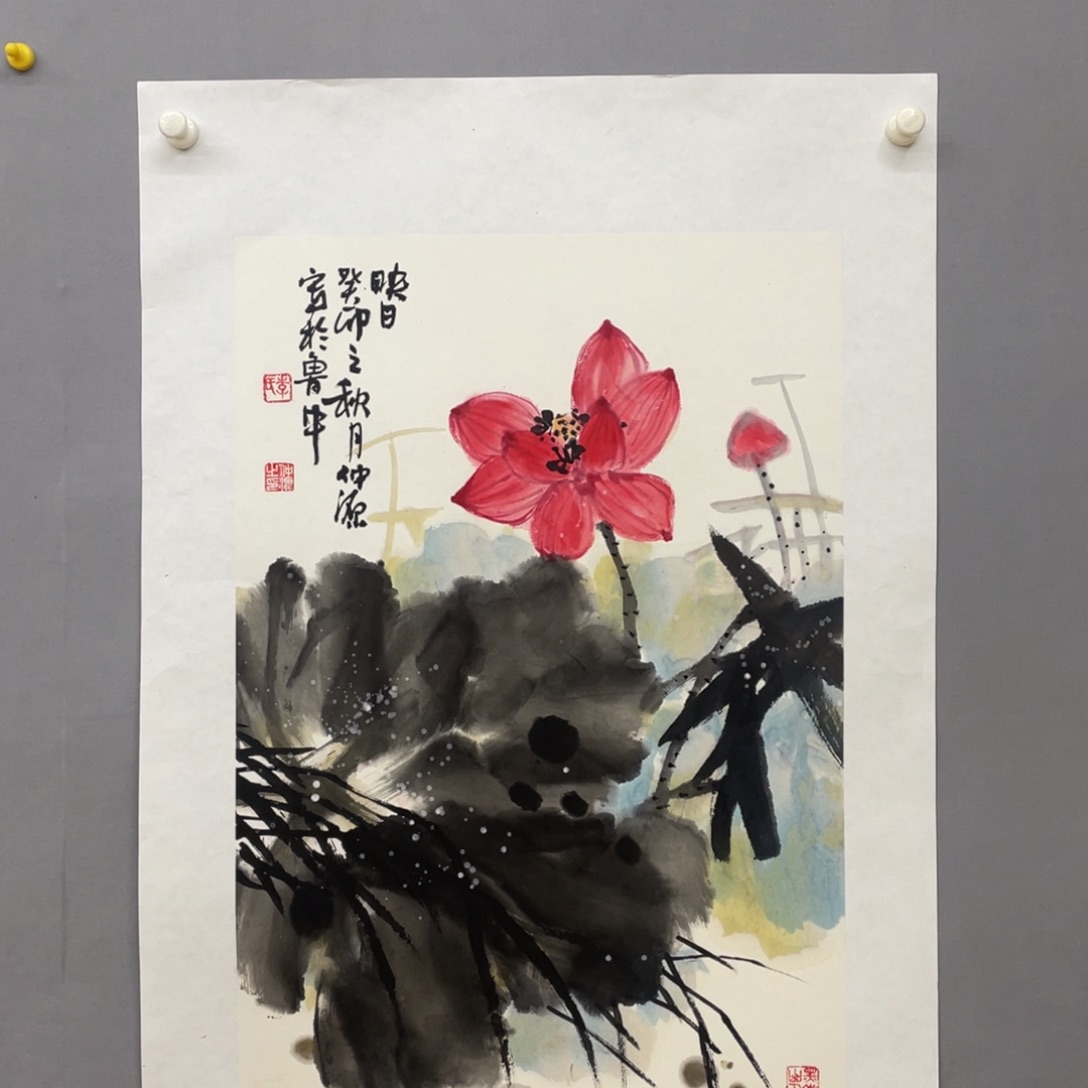 国画艺术家真人手绘