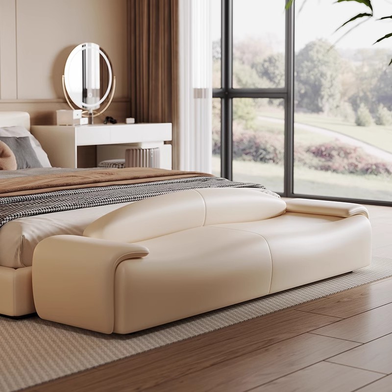 轻奢床尾凳猫抓皮现代简约家庭必备款入户门口耐脏耐抓免洗床尾凳