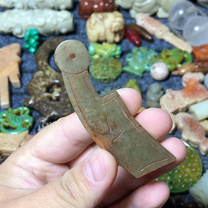 和田玉未镶嵌颈饰66