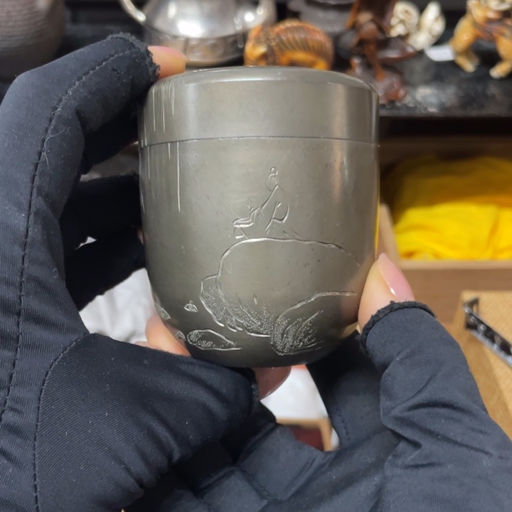 锡中古工艺品摆件