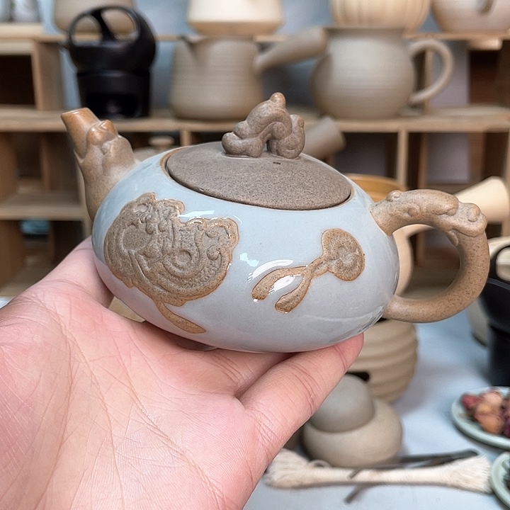 壶老段烧陶瓷茶器！