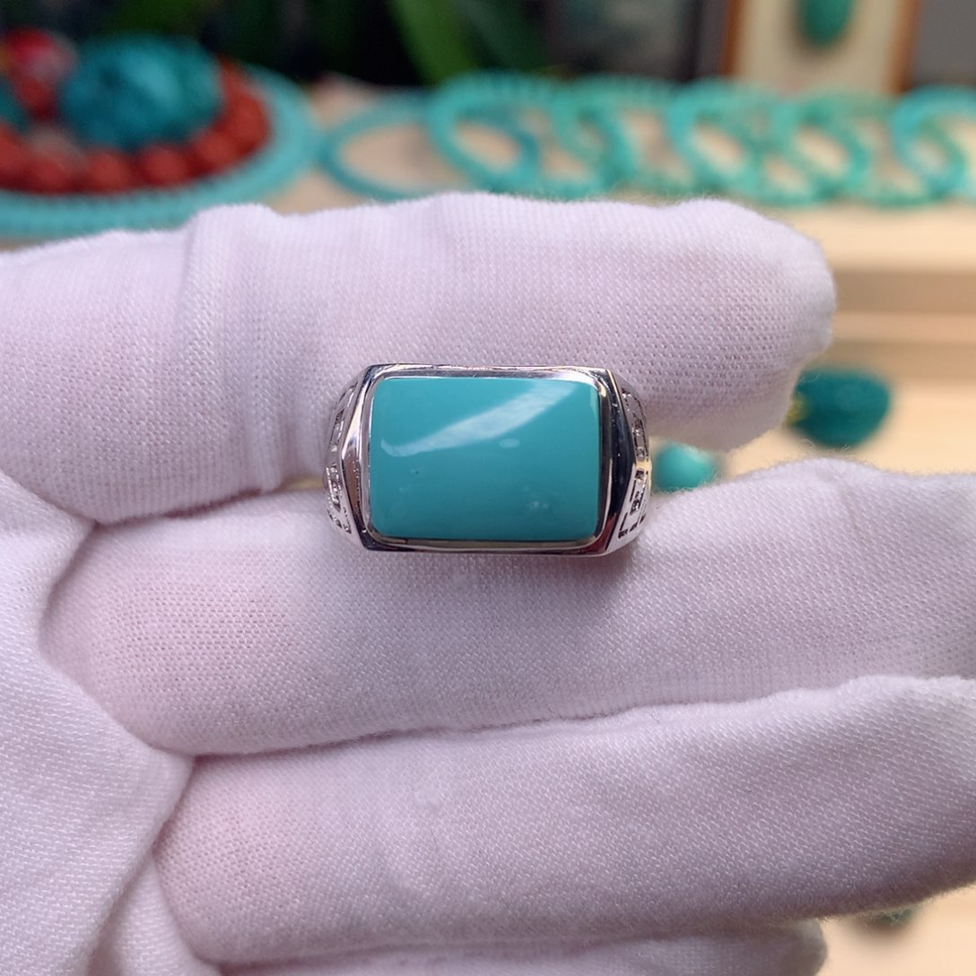 绿松石男戒未镶嵌