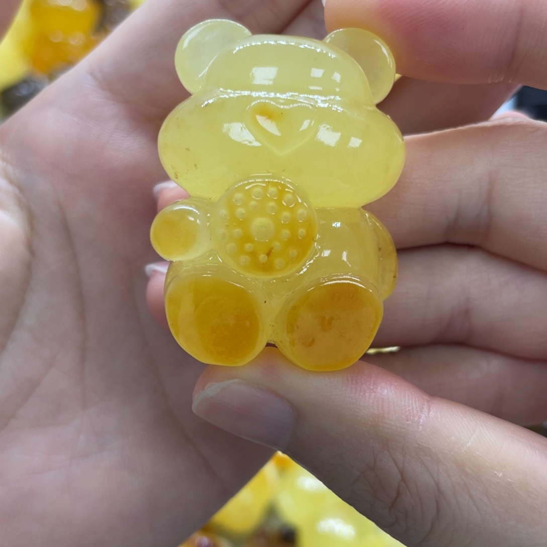 未镶嵌琥珀裸石天然琥珀熊