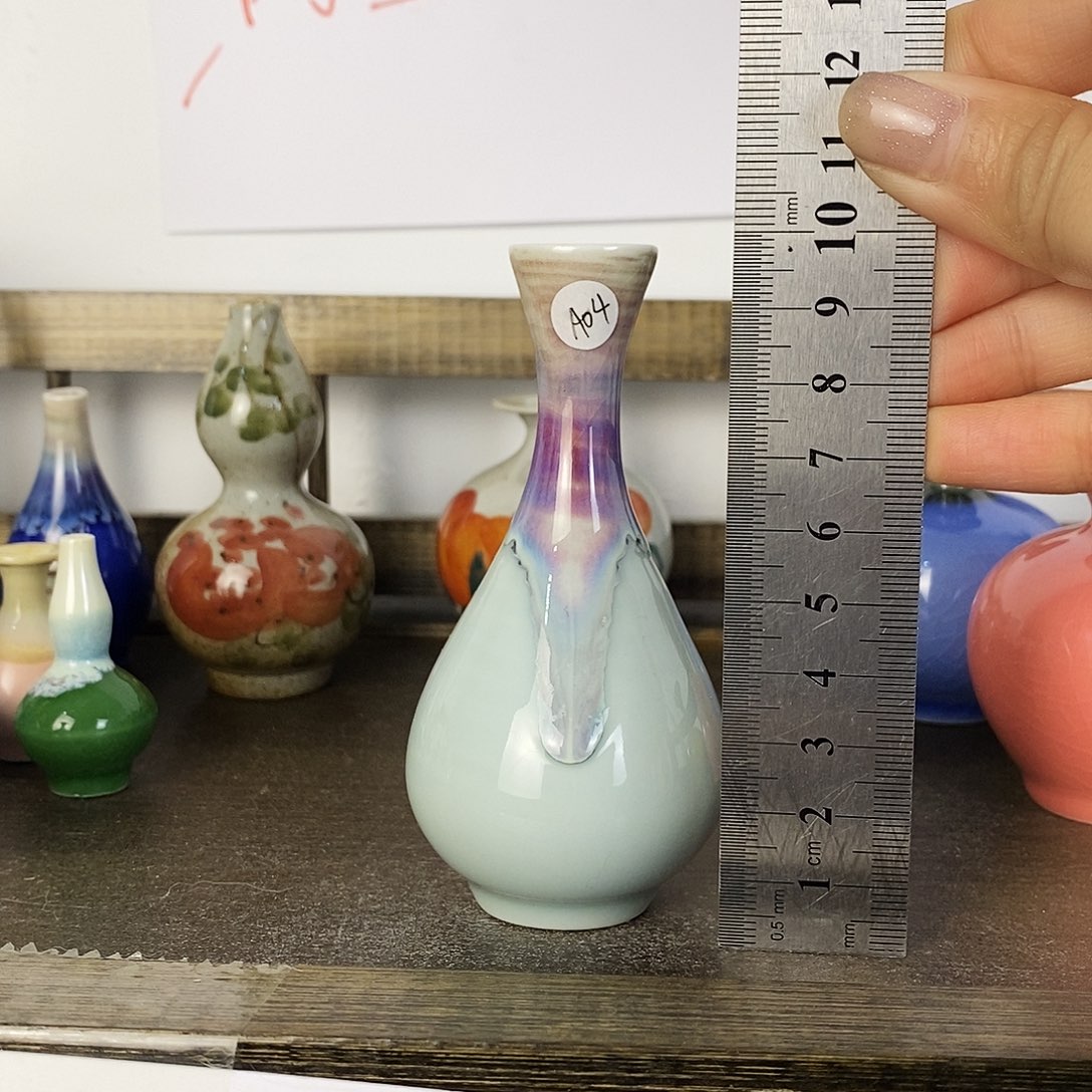 摆件景德镇高温陶瓷小花瓶