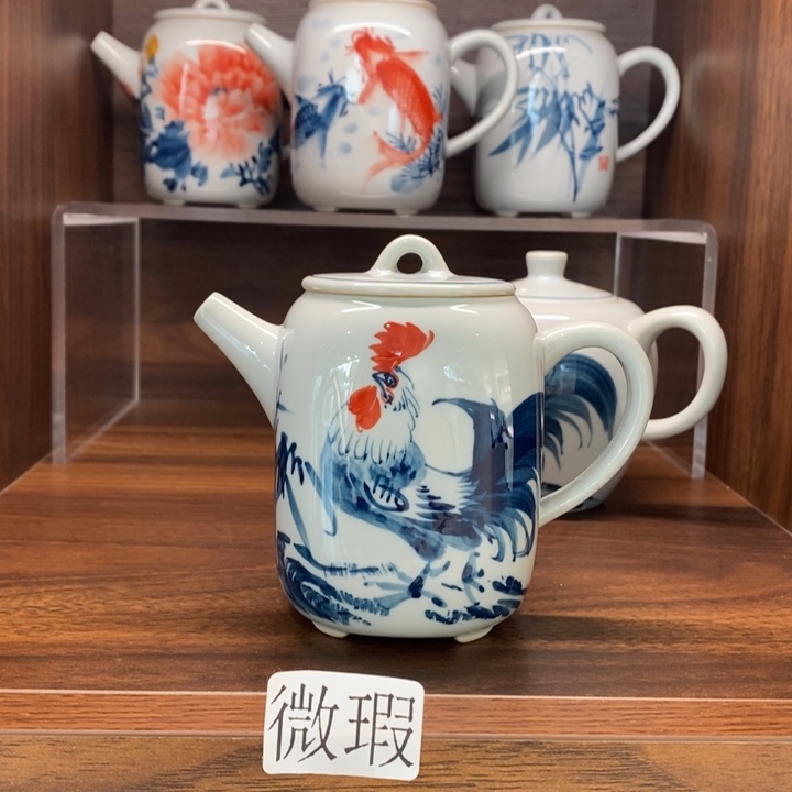 釉下老陶泥手工绘制