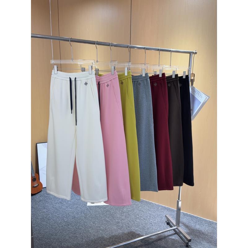 【FANLIUSU】INS风松紧腰多色香蕉裤刺绣休闲裤秋冬休闲时尚卫裤