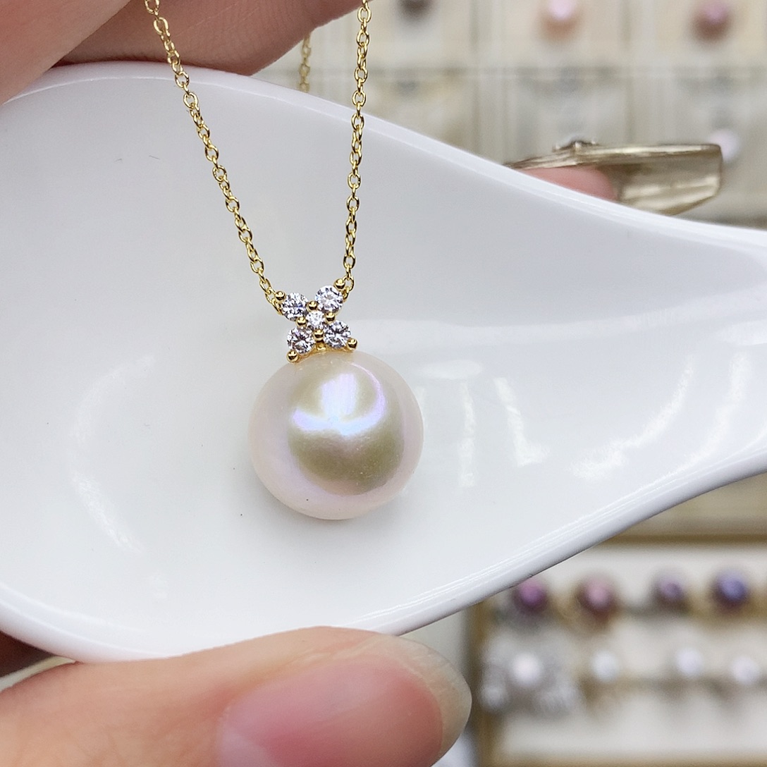 淡水珍珠颈饰合金