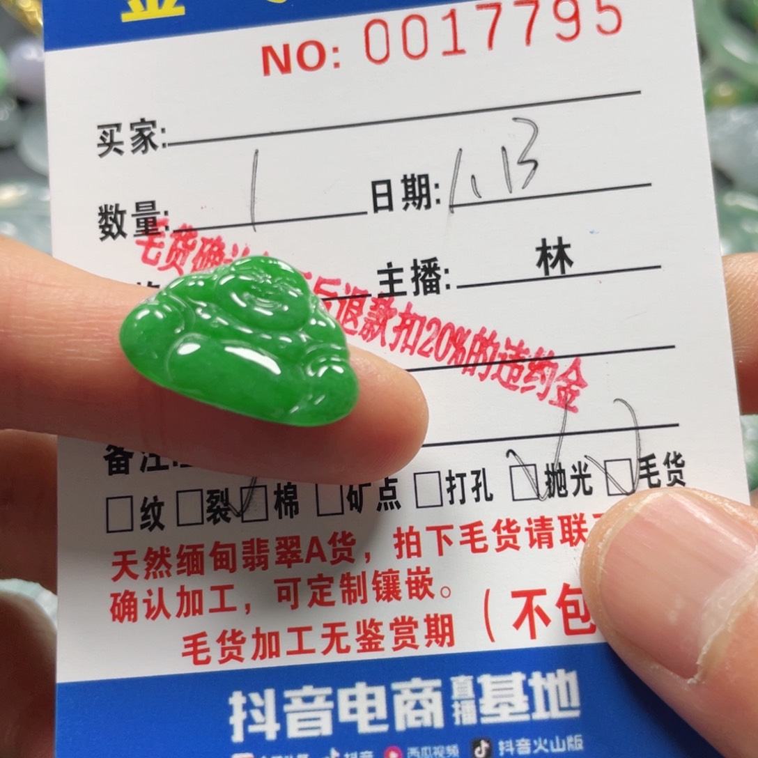 翡翠颈饰未镶嵌翡翠