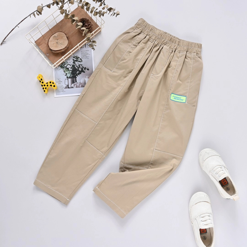 【优子壹家上新】25秋款儿童梭织休闲纯棉长裤山本裤6211823