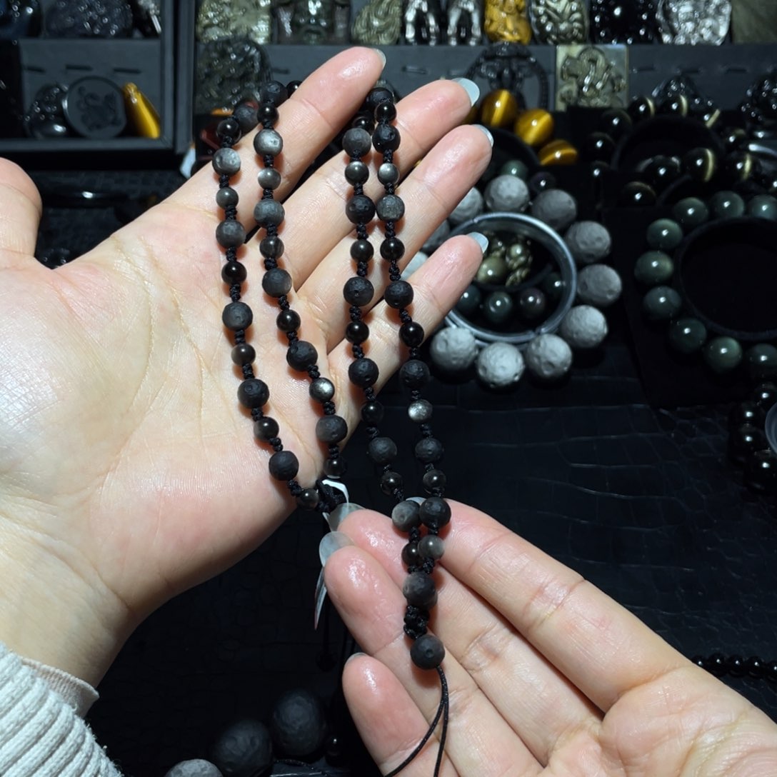 黑曜岩珠宝奇石未镶嵌家*哥