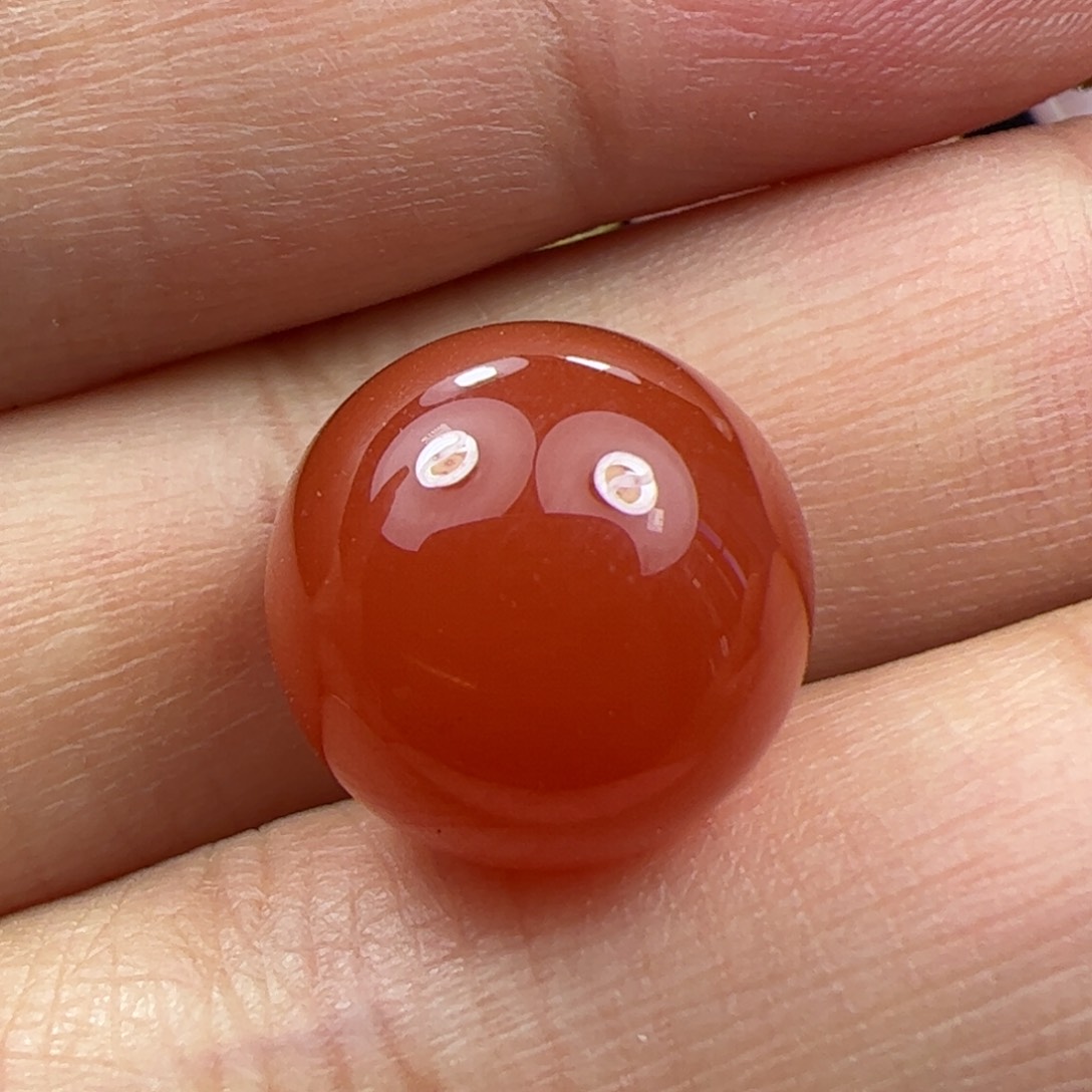 未镶嵌13mm圆珠南红玛瑙