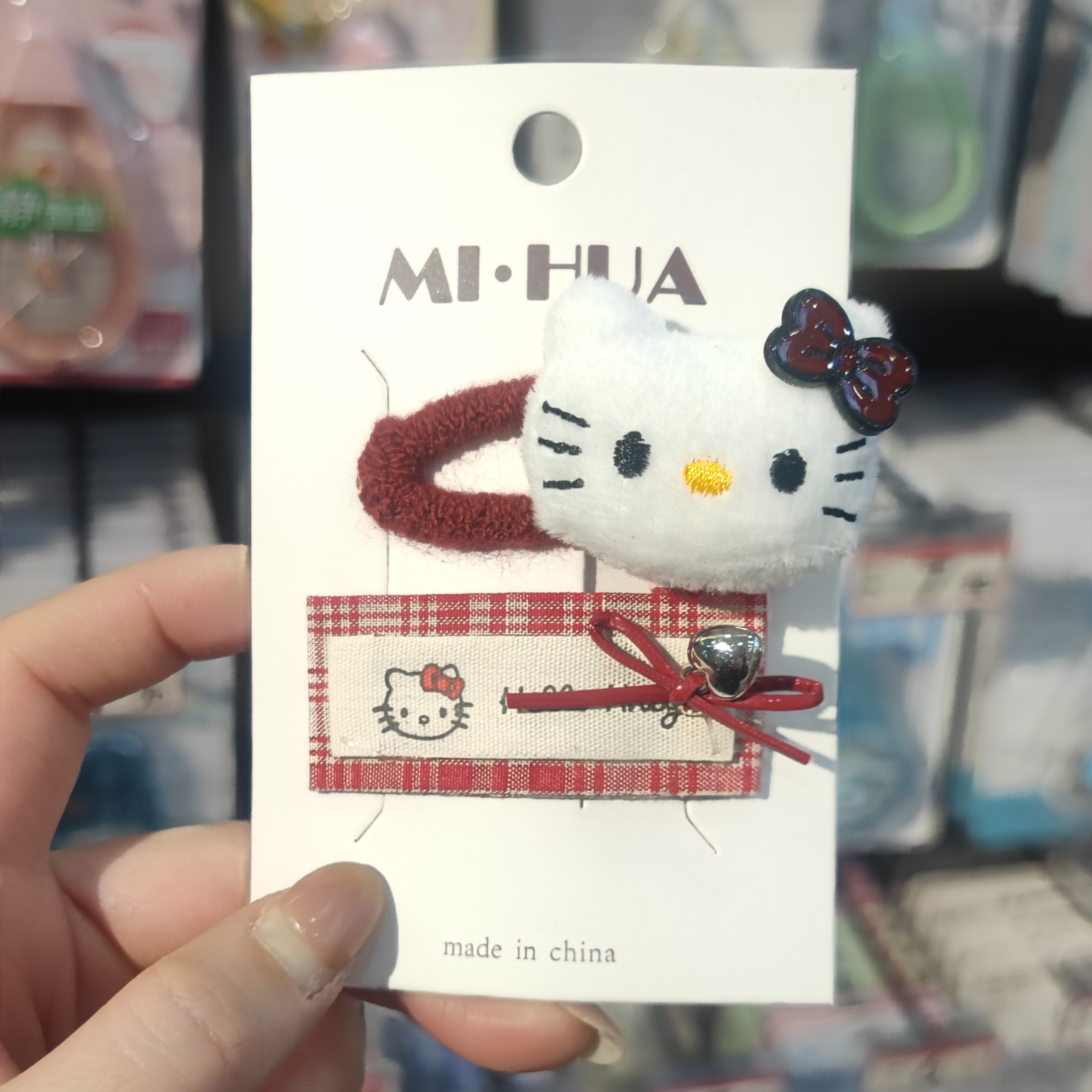 多款可爱毛绒发夹随机混发15卡