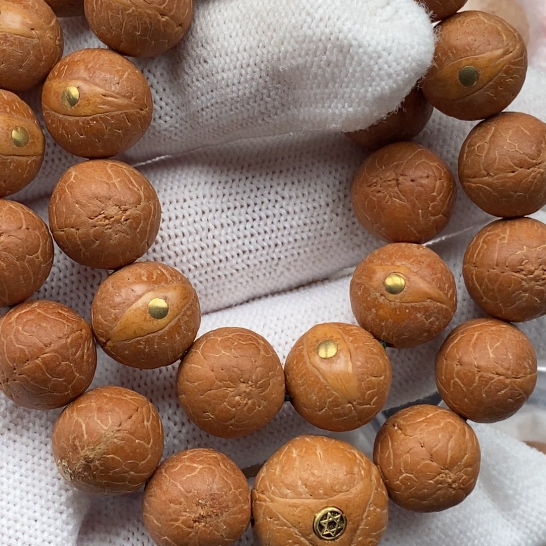 忘***9凤眼菩提手串铜钉13mm