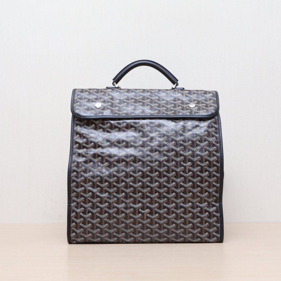 99新 Goyard 【小花Han】Leger 双肩包 33 老花 PVC包