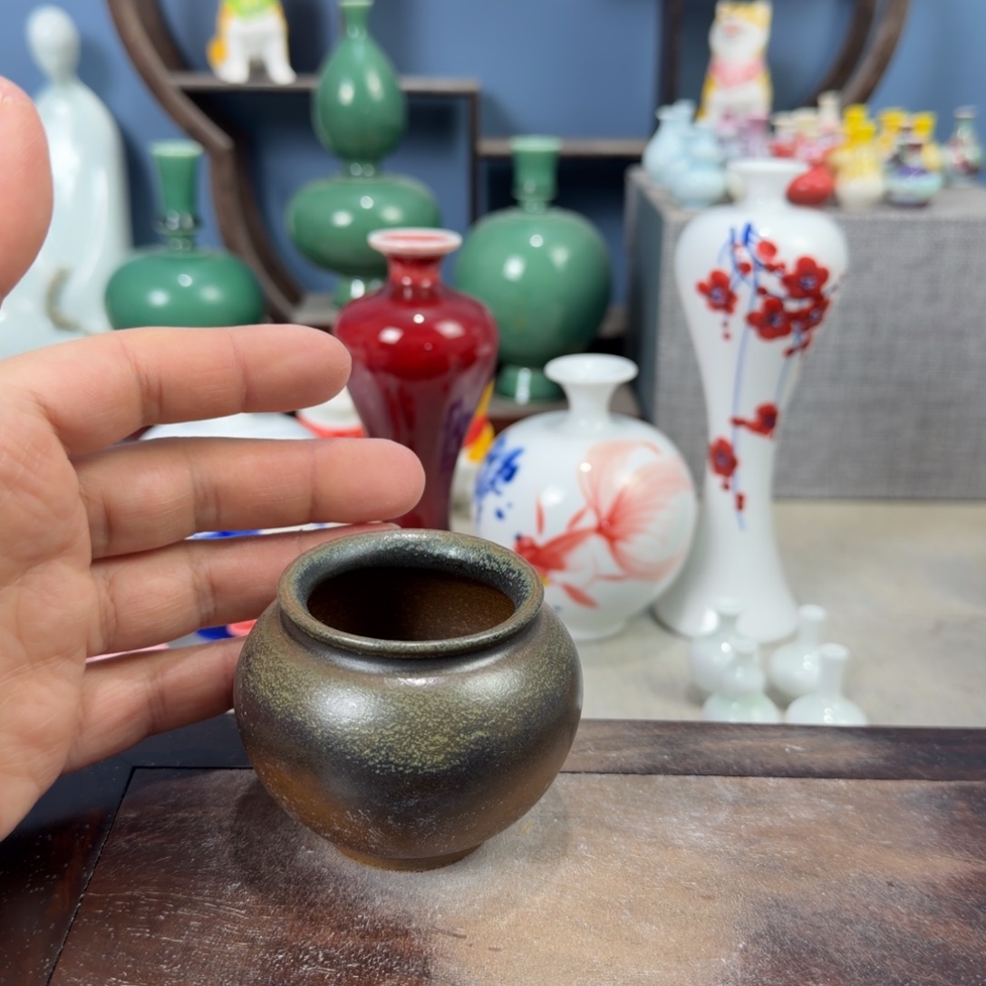 陶瓷手工小花器摆件