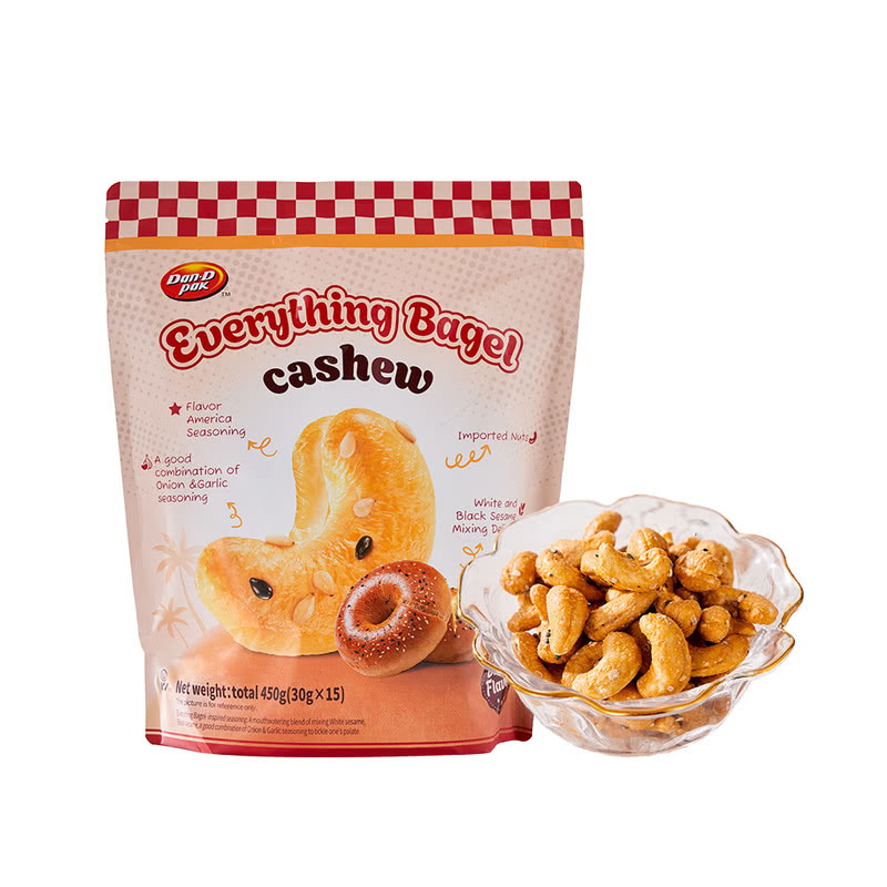 Dan On Foods Corporation 贝果风味腰果450克（30克*15）