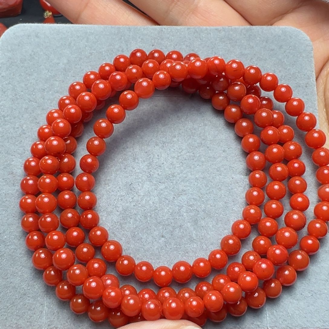 南红玛瑙手串未镶嵌