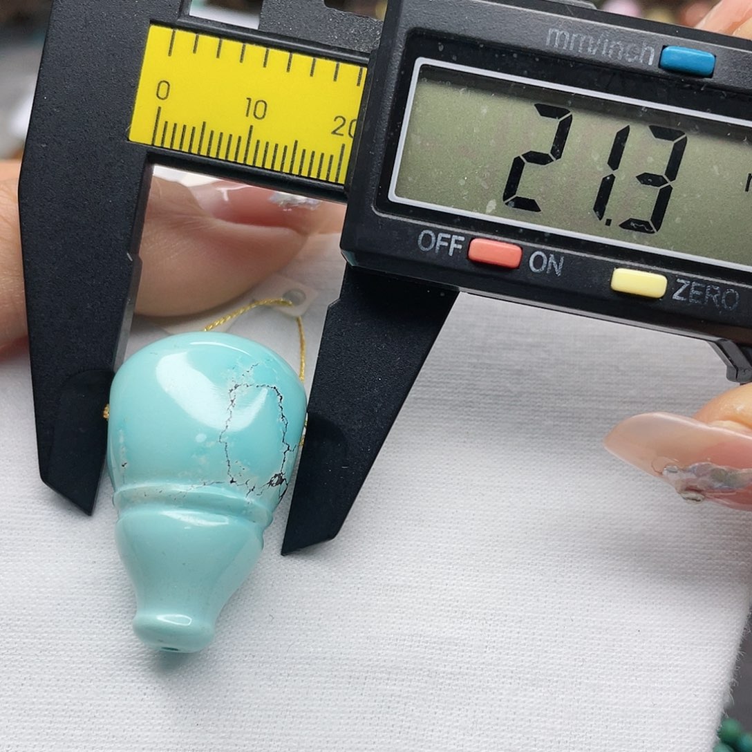 绿松石珠宝奇石银S925镶嵌