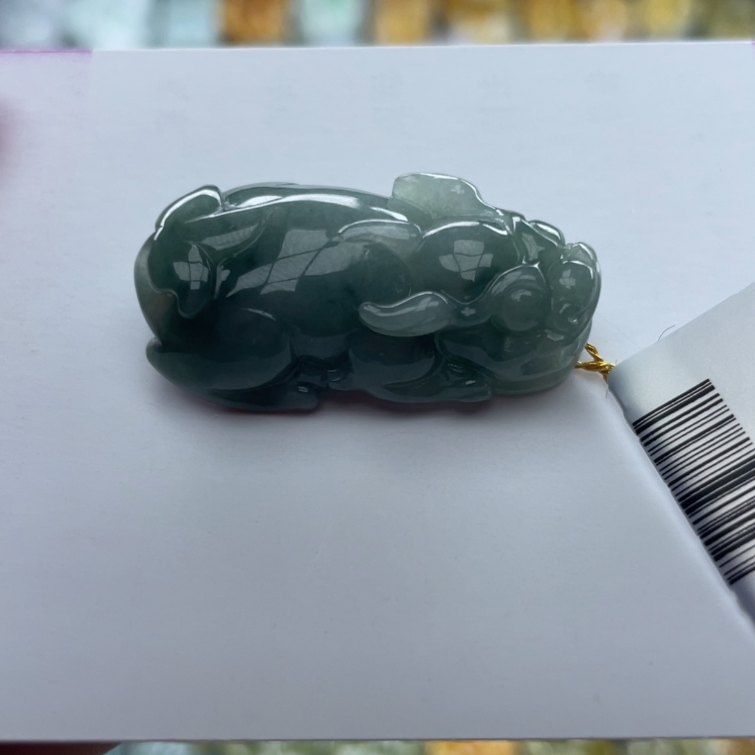 翡翠颈饰未镶嵌貔貅