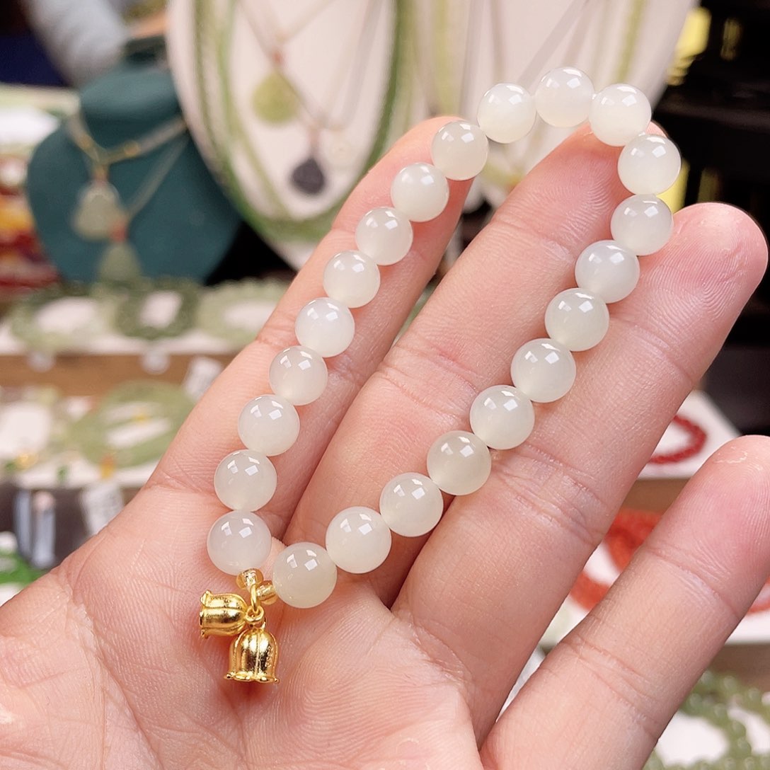 和田玉手链未镶嵌8