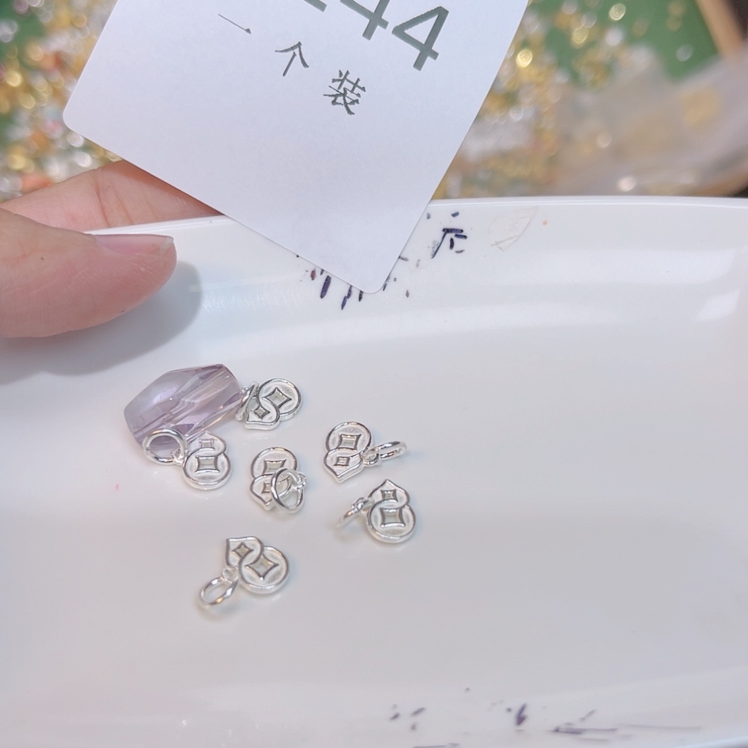 紫晶珠宝半成品银S925镶嵌244