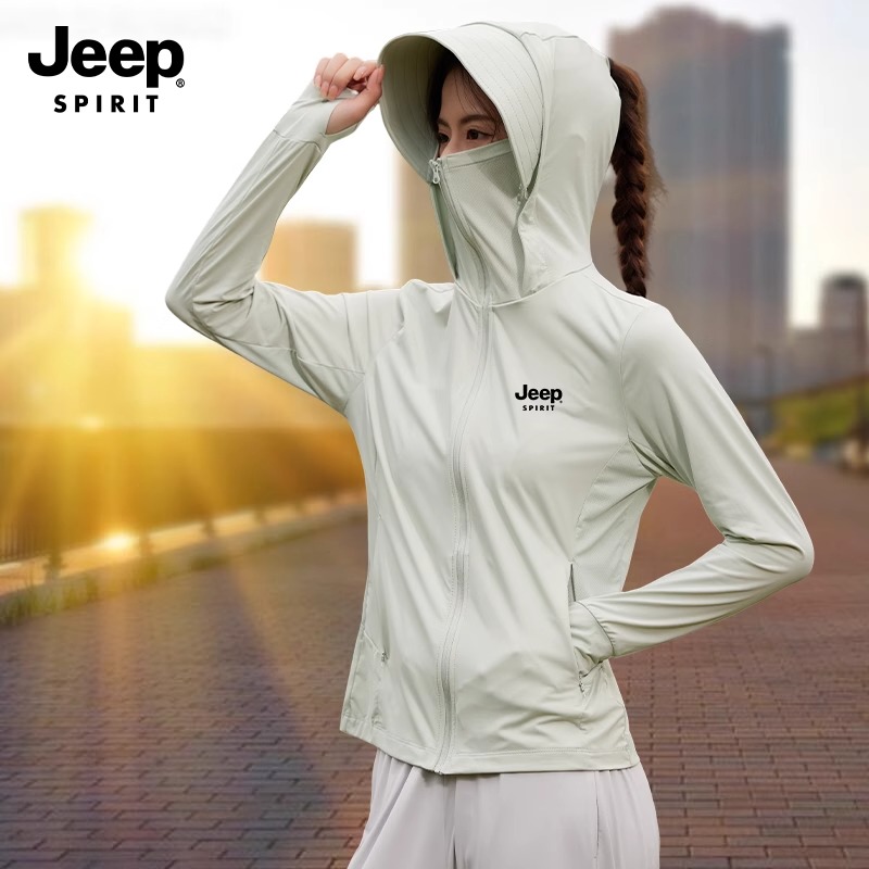 吉普JEEPSPIRIT女款大码夏季防晒衣2026新款爆款薄款正品防晒服男