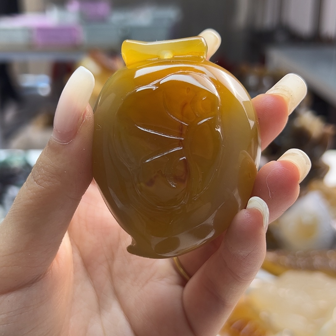 玛瑙/玉髓未镶嵌吊坠(不含链)