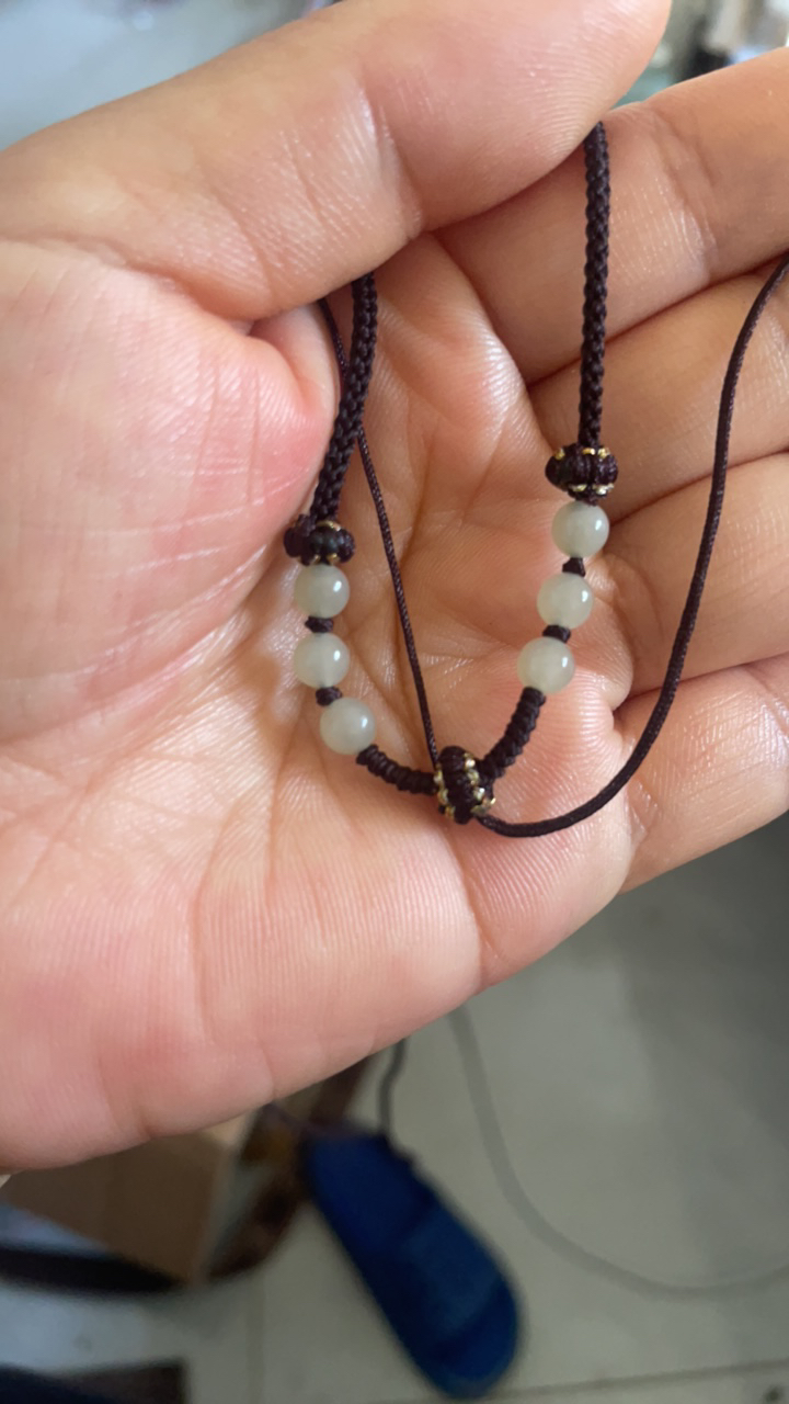 和田玉编织绳挂绳手工编制