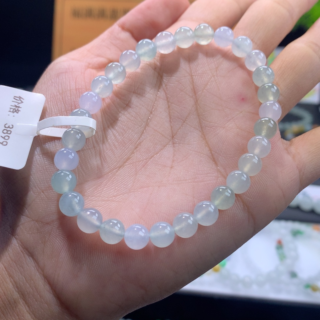 翡翠未镶嵌手链卡6.5