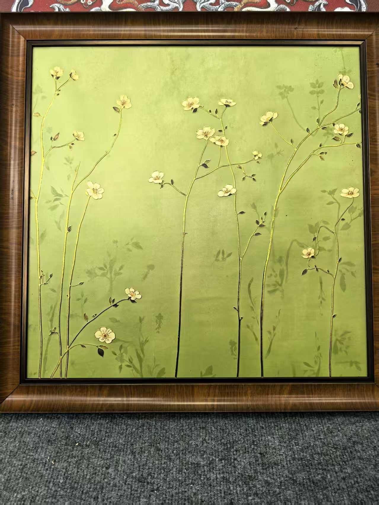 《繁枝》肌理烫金客厅卧室餐厅装饰画JL-01-6060