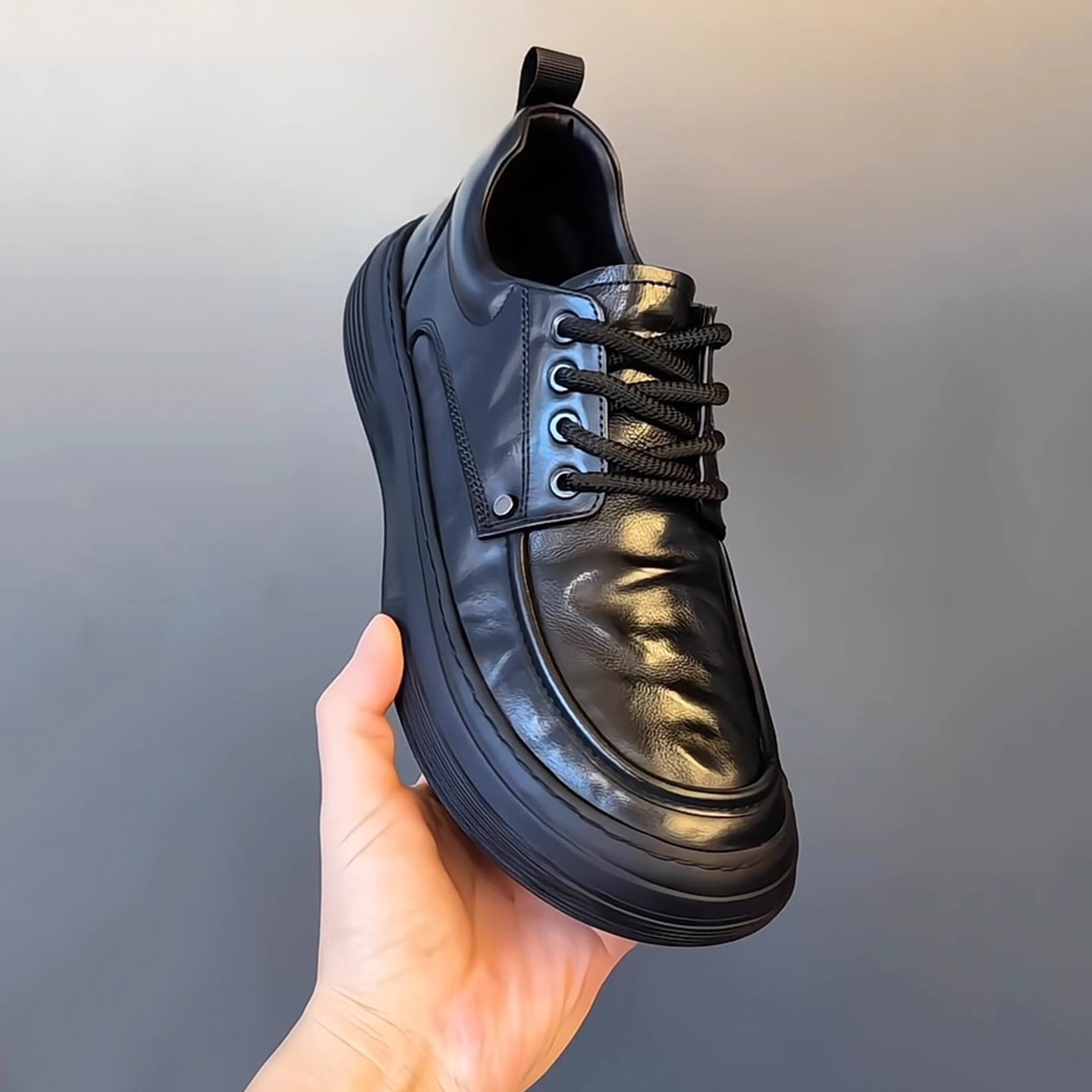 真皮休闲皮鞋男2025秋季新款鞋子软底软面百搭黑色男士商务男鞋潮