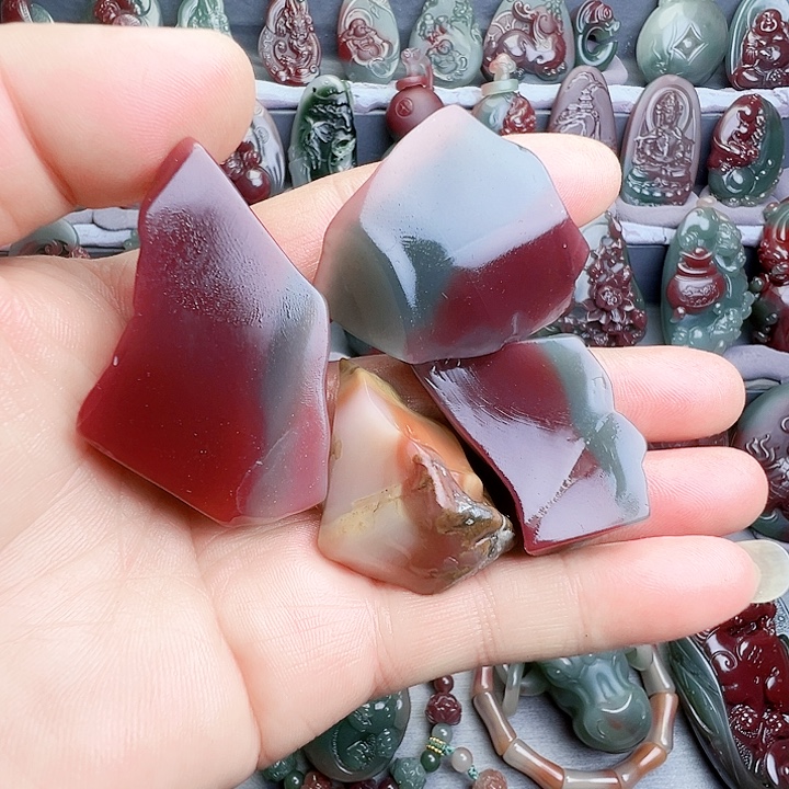 秋***果玛瑙/玉髓未镶嵌颈饰