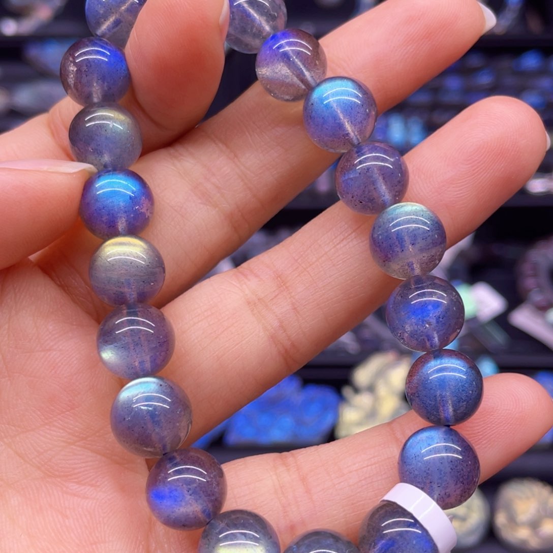 未镶嵌手串长石10左右