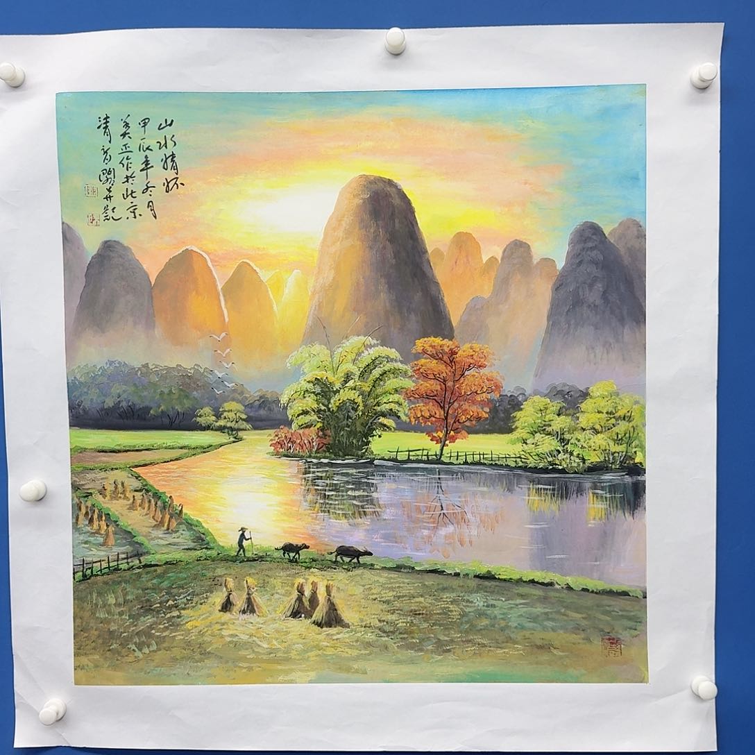 国画多次参加国内外大型