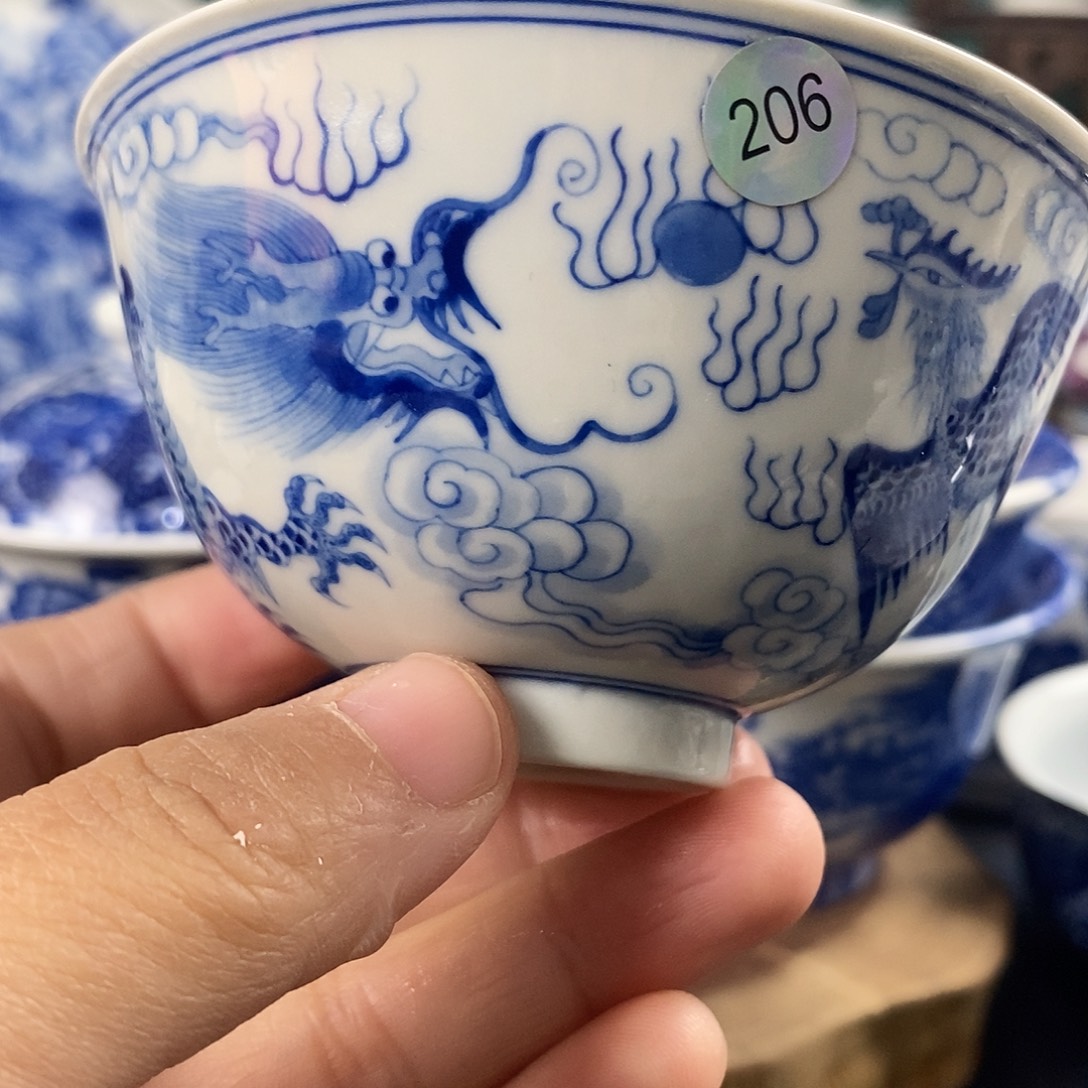 瓷片景德镇手绘青花茶器206