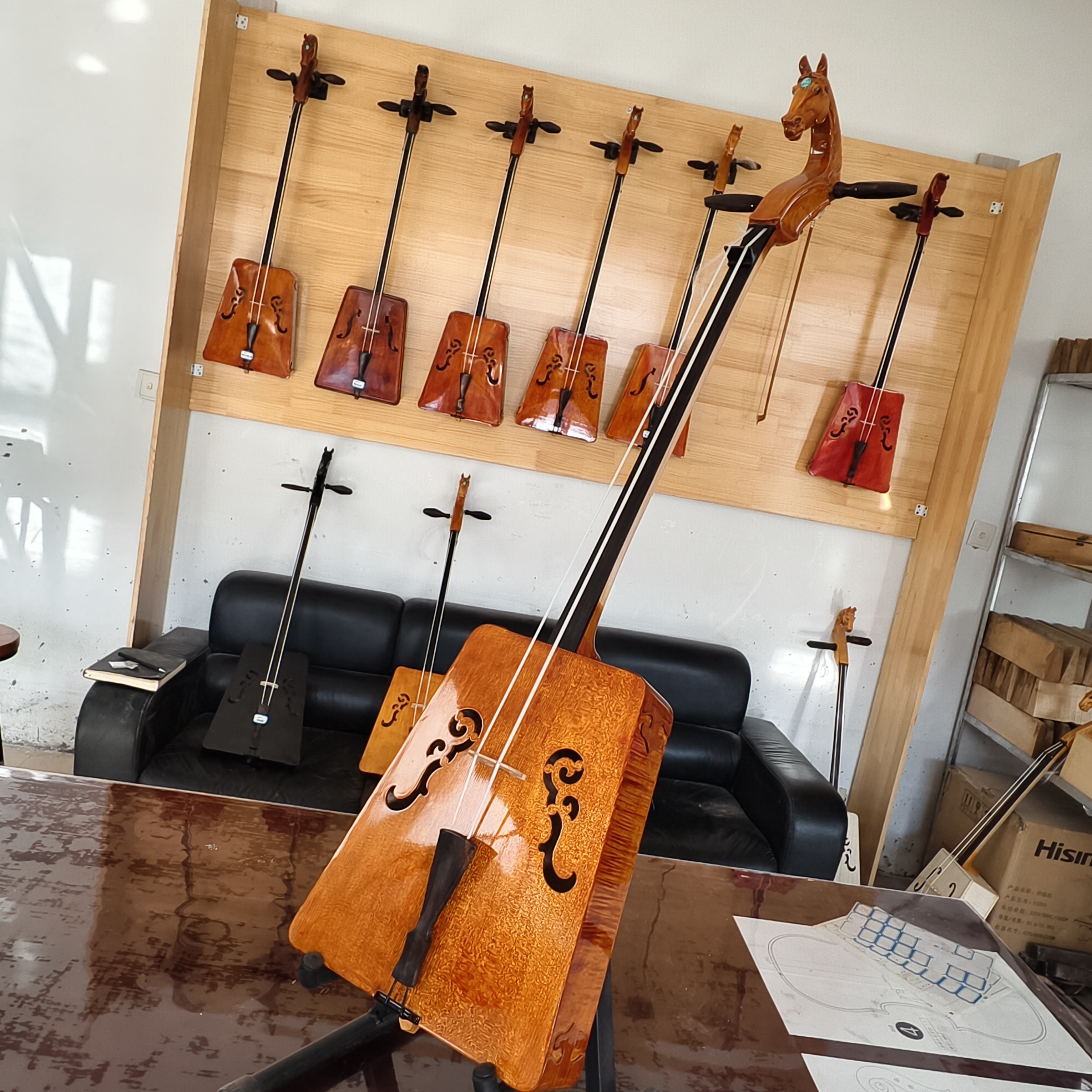 中音马头琴，高档琴，意大利巴赫曼云杉 手工制作