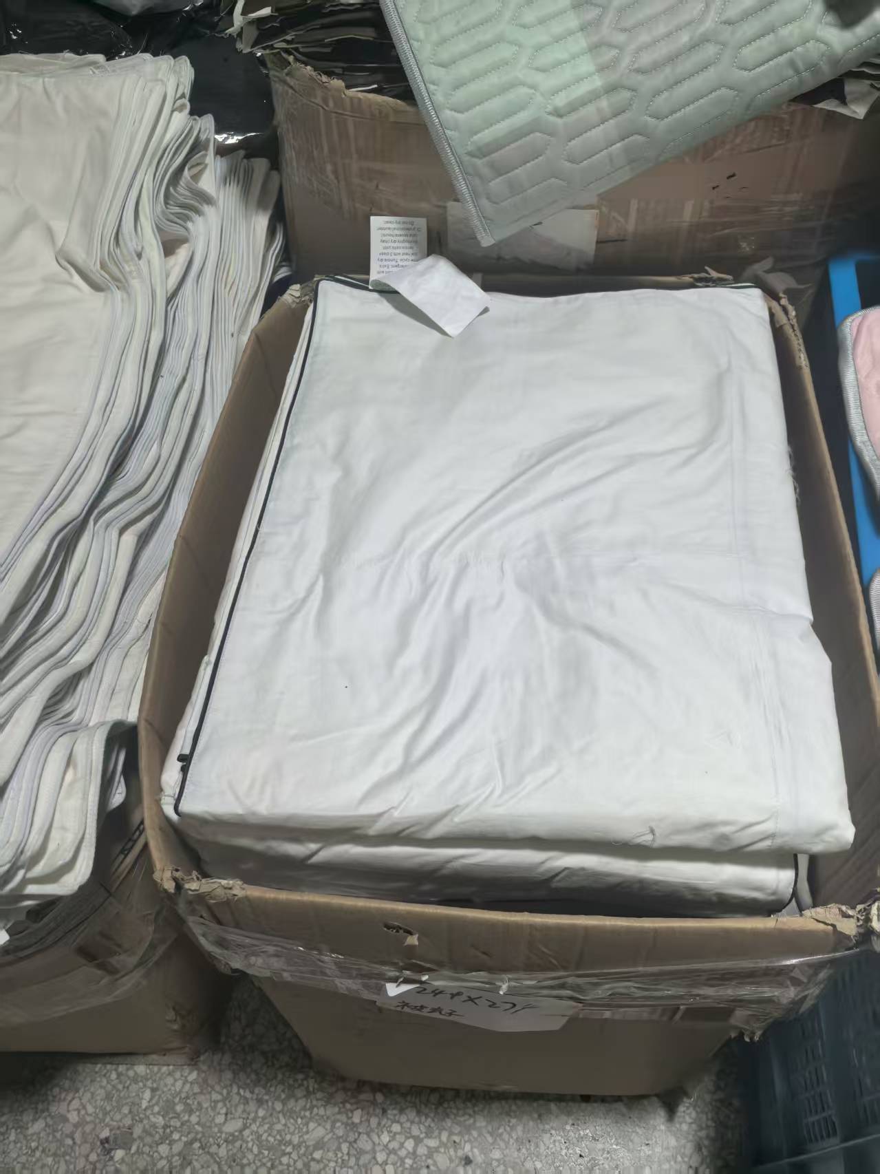 《厚广家》3楼249×274白色全棉高支棉被壳子 发1张 无拉链
