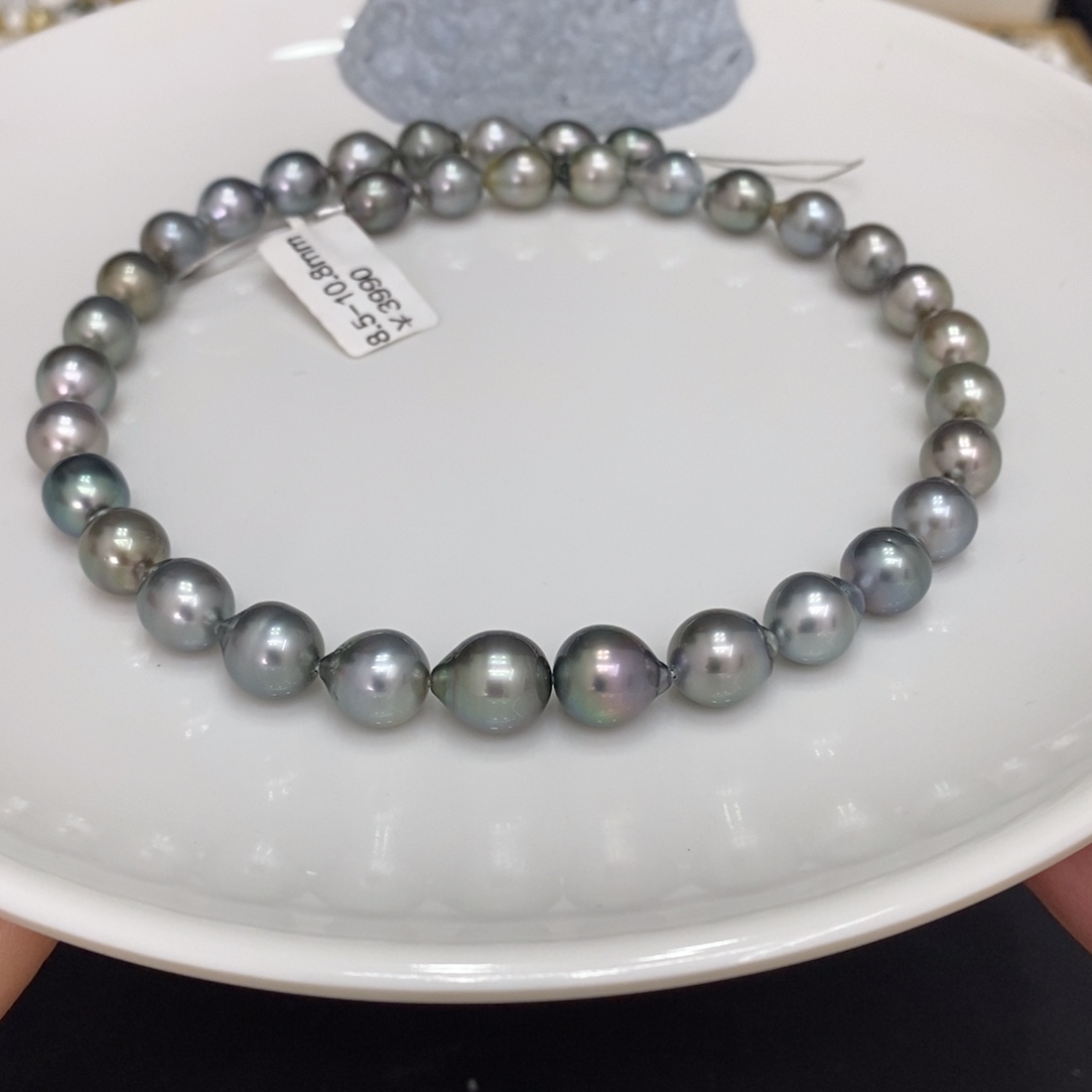 海水珍珠颈饰未镶嵌狗***。大溪地项链8.5-10.8 潘