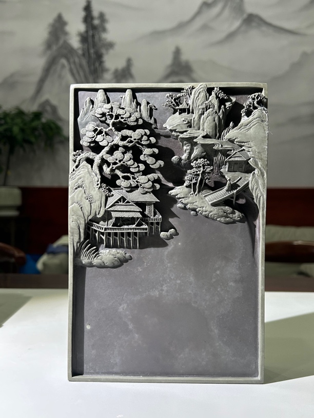 易砚老坑-山水砚