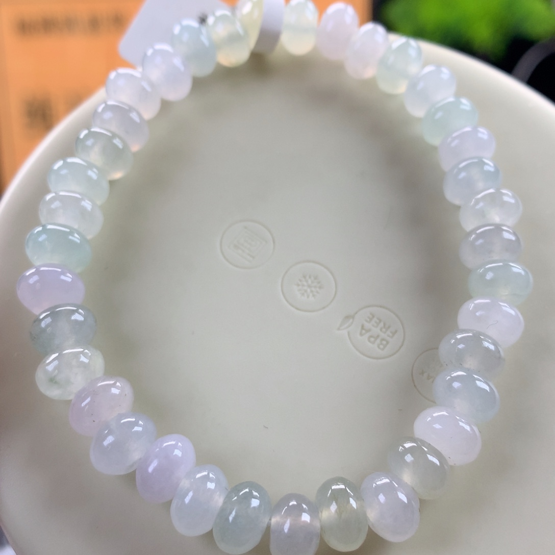 翡翠未镶嵌手链卡7.5