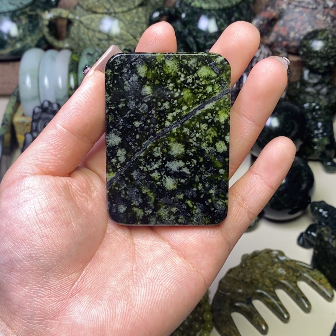 蛇纹石玉手链未镶嵌浓