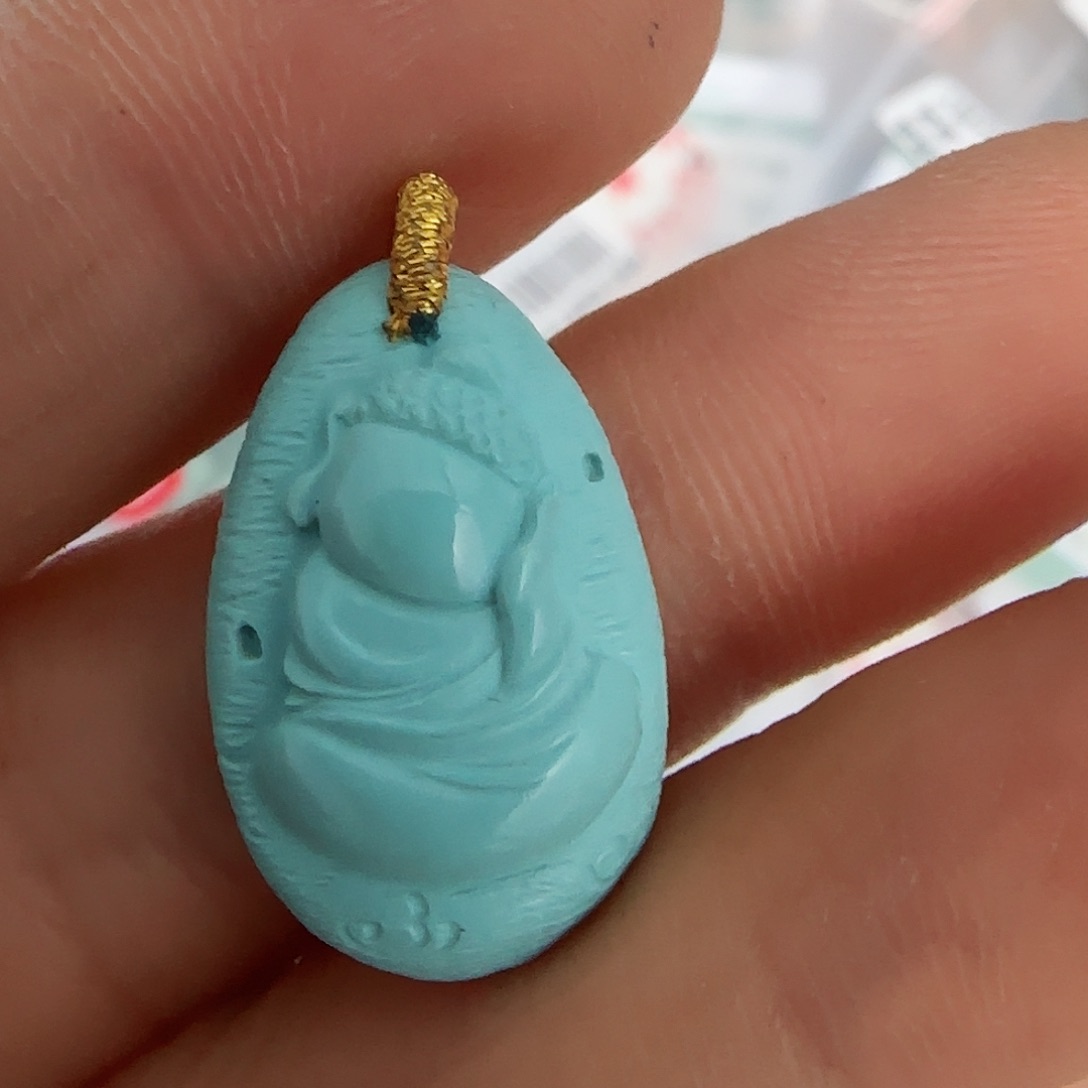 绿松石珠宝半成品未镶嵌