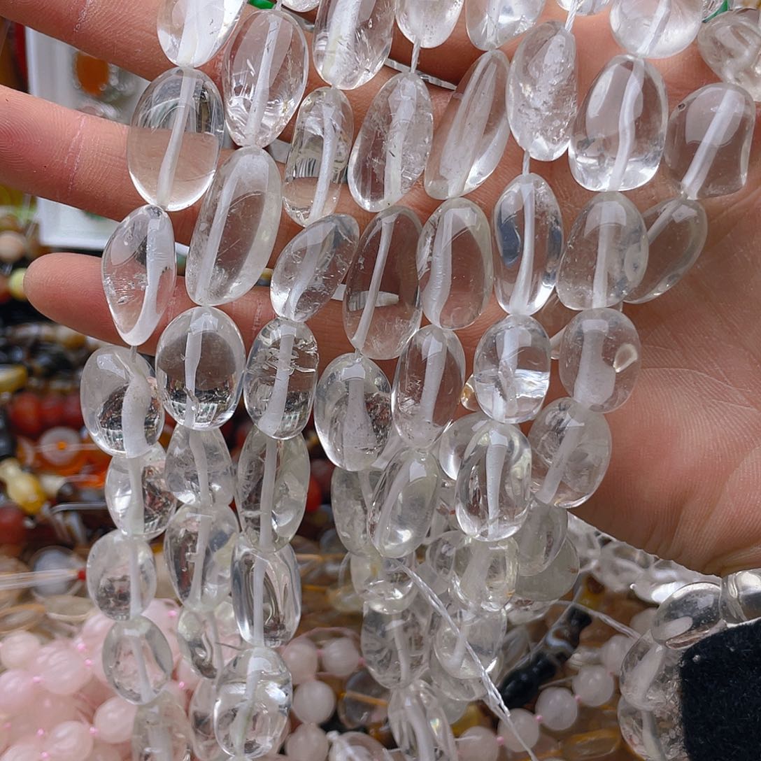 玛瑙/玉髓珠宝半成品未镶嵌白水晶大随行1天