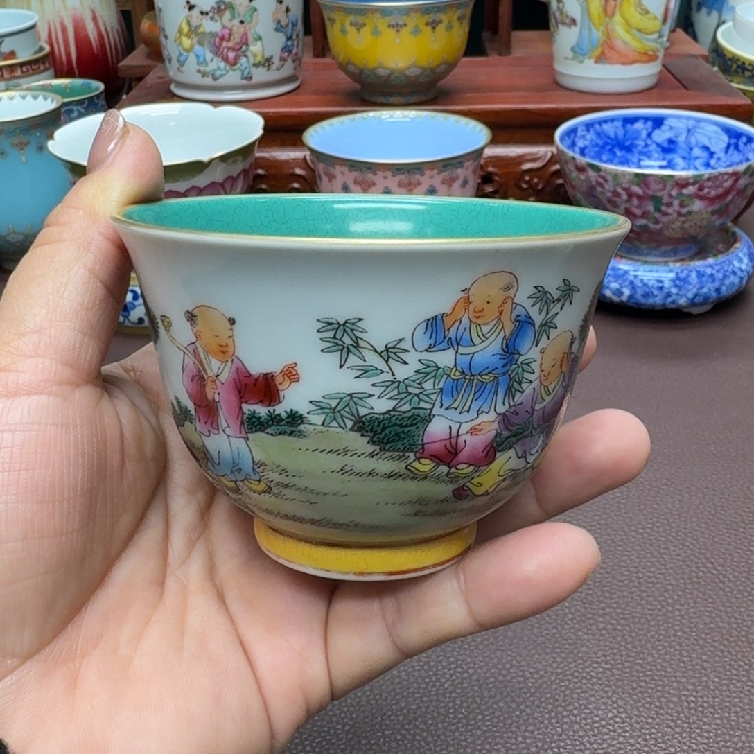 瓷片景德镇仿古手工制作精品展示