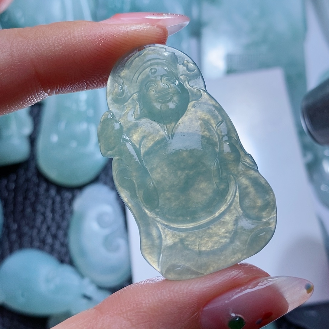 定制翡翠未镶嵌毛货付款后联系客服确认抛光