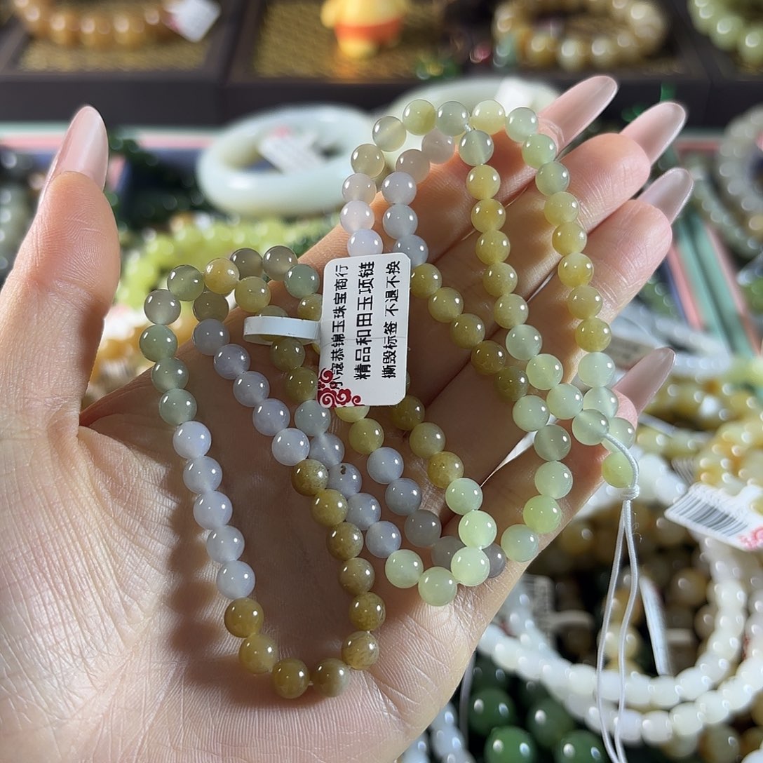 和田玉未镶嵌手链450
