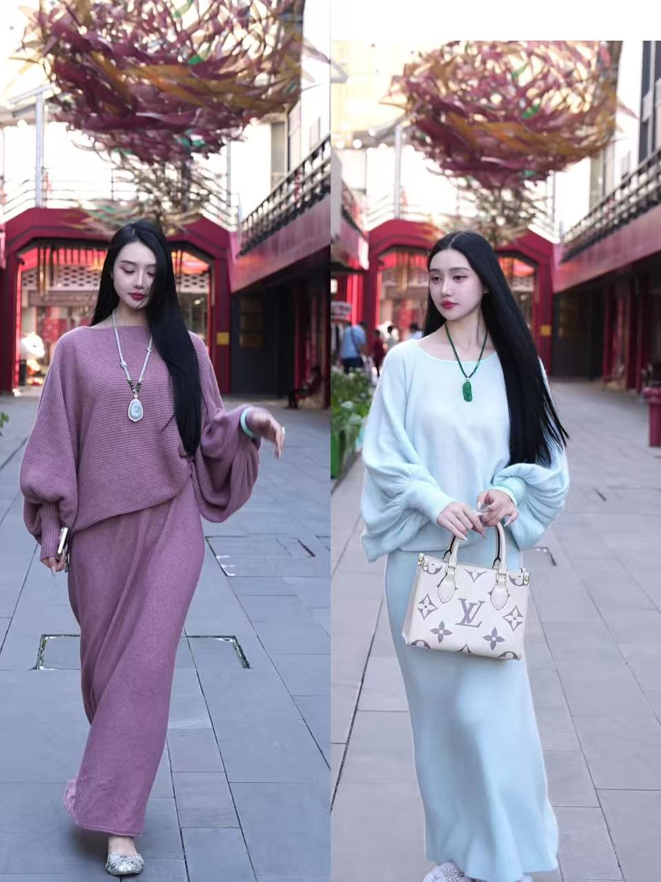 Gxy晓燕家（毛衣套装）袖修身舒适毛衣气质保暖