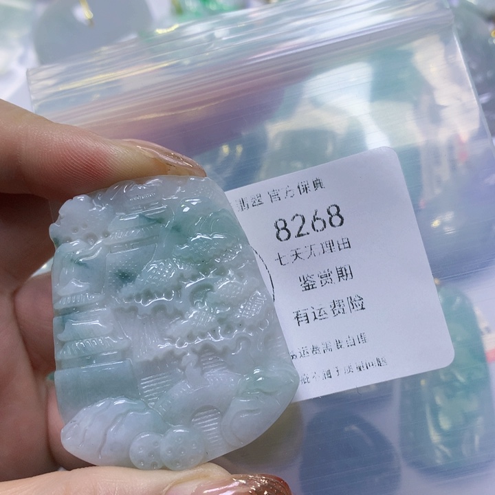 翡翠未镶嵌颈饰翡翠