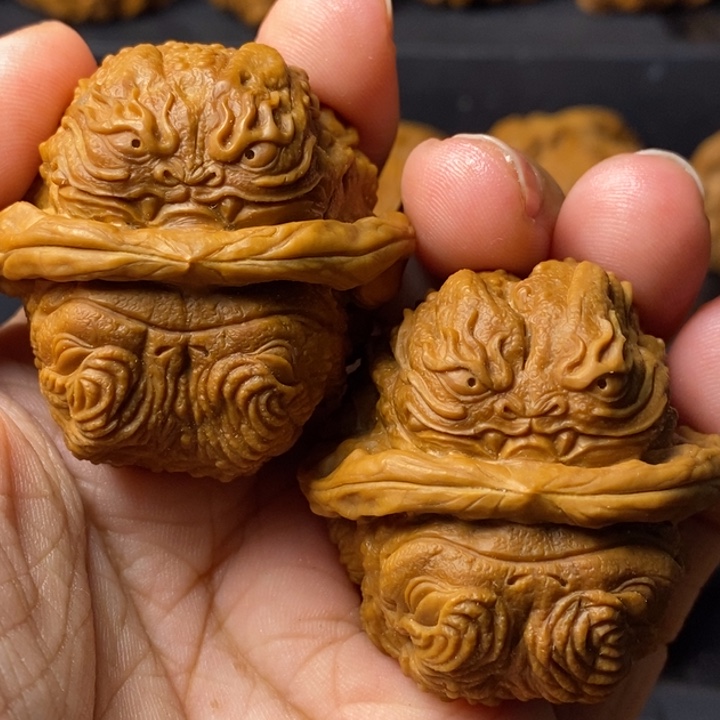 文玩核桃把件1金蟾