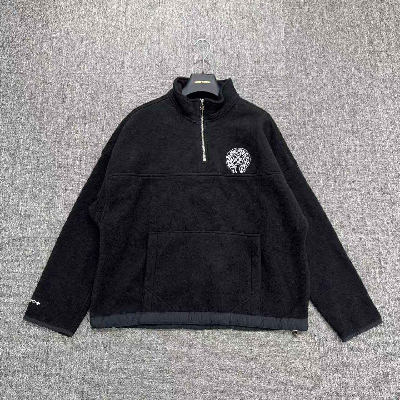 99新 Chrome Hearts/克罗心 刺绣马蹄抓绒夹克/M码/编码18559